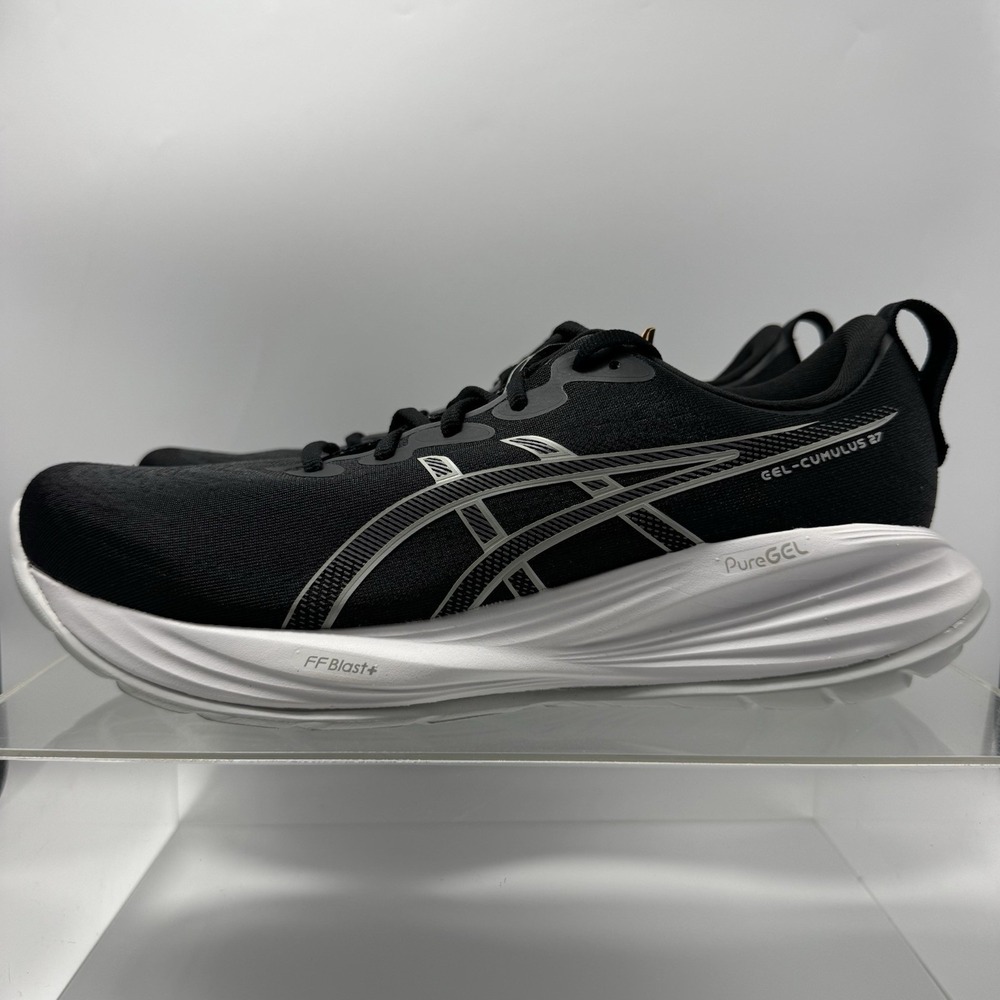 Brand New Asics Gel-Cumulus 27 Black Concrete 1012B772-002 Women's Size 10.5